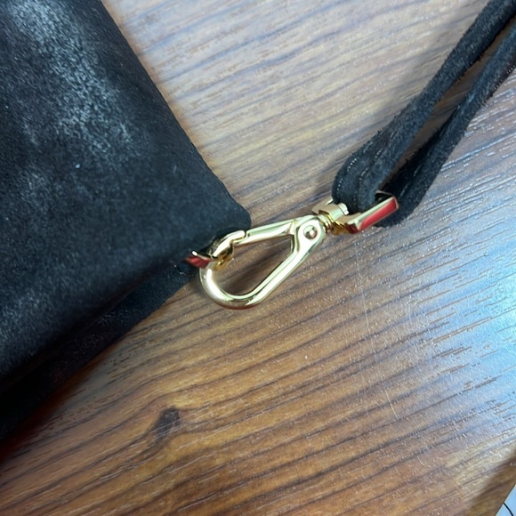 Hammitt  Brown Suede Crossbody Gold Tone Hardware Red Interior EUC - Picture 14 of 16